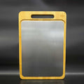Stainless Steel and Bamboo Cutting Board